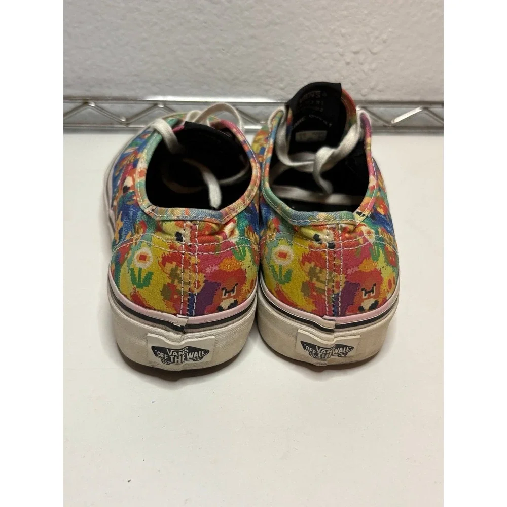 Vans x Nintendo Authentic Super Mario Bros Pixel Sneakers Shoes Men 6 Women 7.5